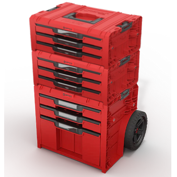 Qbrick system pro red ultra hd zestaw skrzyń na kołach z szufladami numer 3