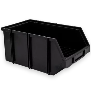 Pudełko magazynowe Modułbox 3.1, 350×210×162 mm, wpusty boczne i tylne