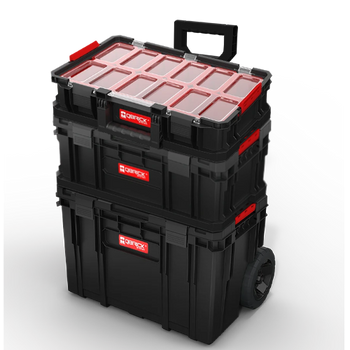 Qbrick system two black zestaw skrzyń na kołach numer 1