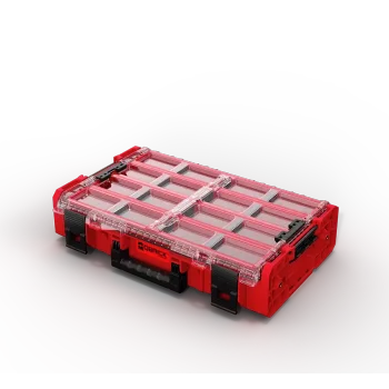 QBRICK SYSTEM ONE Organizer XL 2.0 Long Bin Red Ultra HD Custom