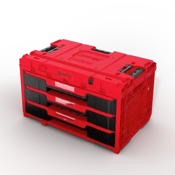Qbrick System ONE Drawer 3 Toolbox 2.0 RED ULTRA HD Skrzynka z szufladami