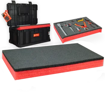 Pianka wkład piankowy Grafit/Czerwony LeanFoam RED - Qbrick Two Toolbox