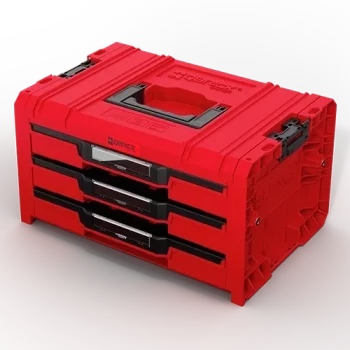 Qbrick System PRO Drawer 3 Toolbox 2.0 Expert RED Ultra HD Custom Skrzynka z szufladami