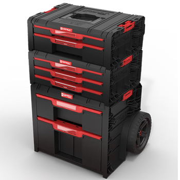 Qbrick system pro black zestaw skrzyń na kołach z szufladami numer 2